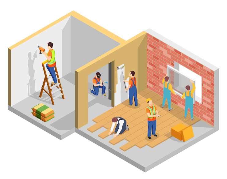 Modern living room renovation example